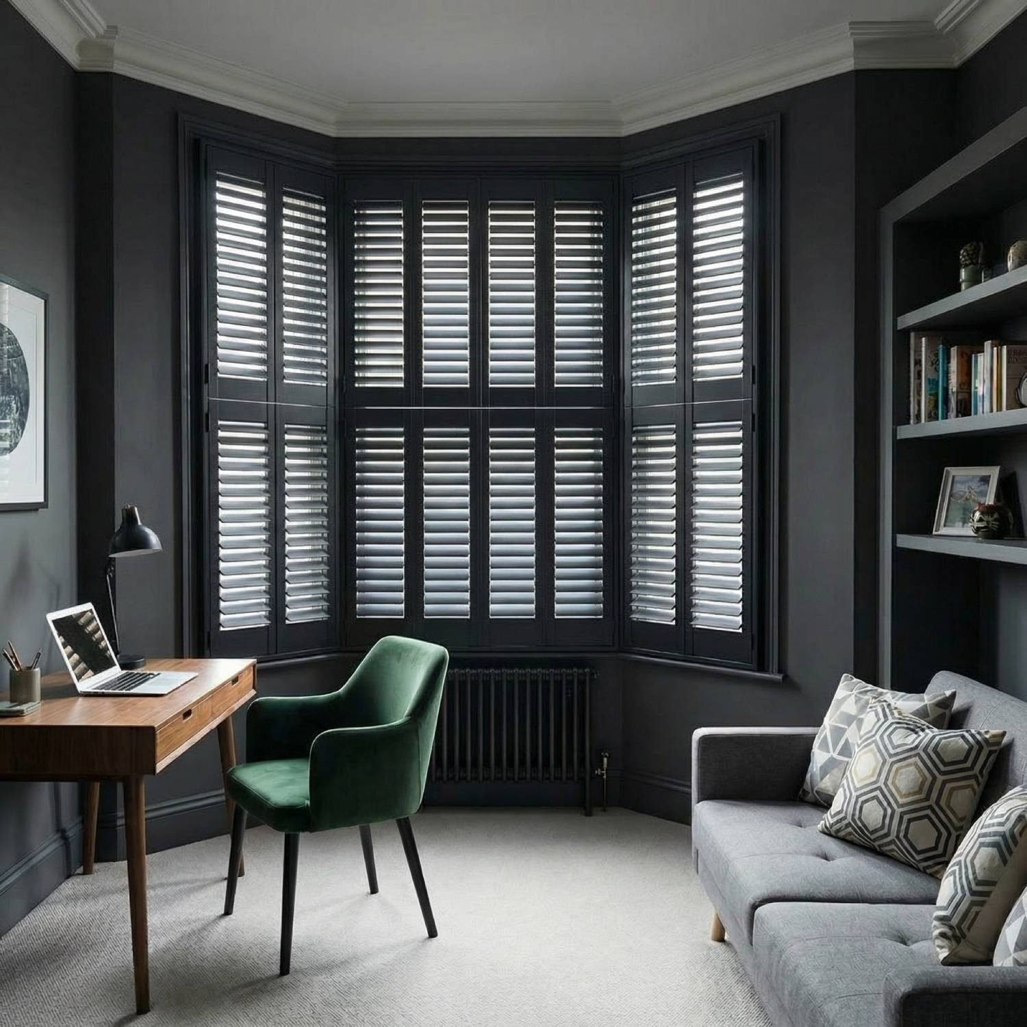 Full Height · Bay window study